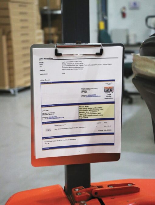 Aluminum Clipboard with Magnetic Mount - First Quality Forklift Training LLC